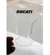 Paraserbatoio resinato TRASPARENTE DUCATI TRANSPARENT TANK PAD PROTECTIVE wings