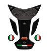 Paraserbatoio MOTO GUZZI "Wings Top" acciaio brunito spazz. TANK PAD black plate